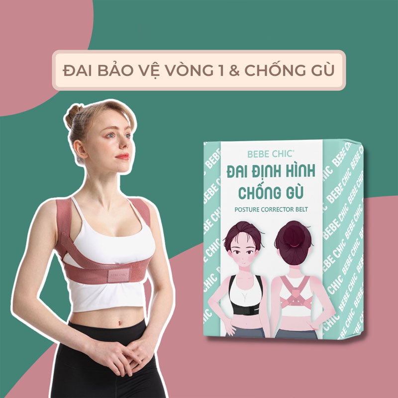 Review đai bảo vệ vòng 1 khắc phục gù lưng Bebechic: có tốt không, mấy size, giá bao nhiêu