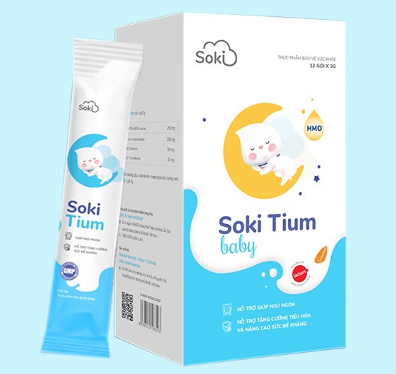 Review Soki Tium Baby giúp bé ngủ ngon êm bụng có tốt không, giá bao nhiêu