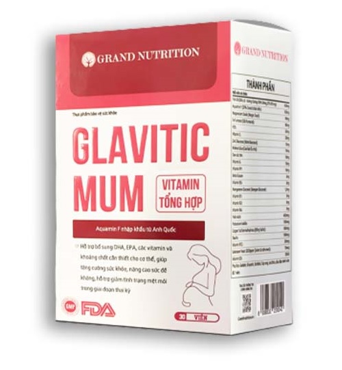 Review vitamin tổng hợp cho bà bầu Glavitic Mum: có tốt không, tác dụng gì, thành phần, giá bao nhiêu